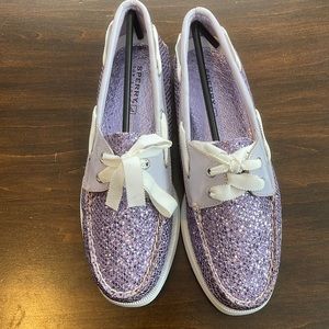 Purple Sperry Topsider